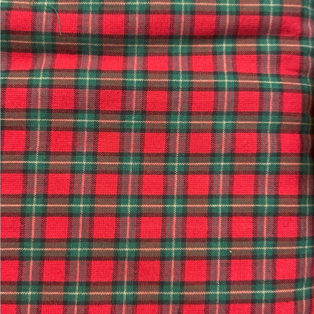 9+ Yards Festive Plaid Holiday Decor Fabric. 100% cotton NWT from Joanns fabric